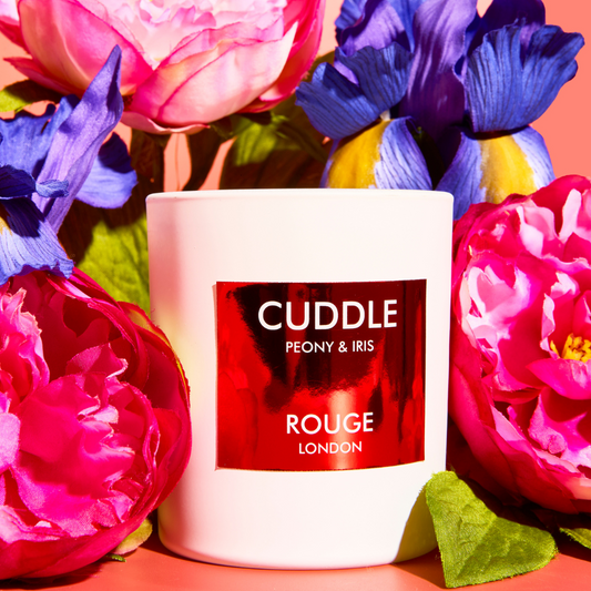 Cuddle - Peony & Iris Luxury Scented Candle - By Rouge London