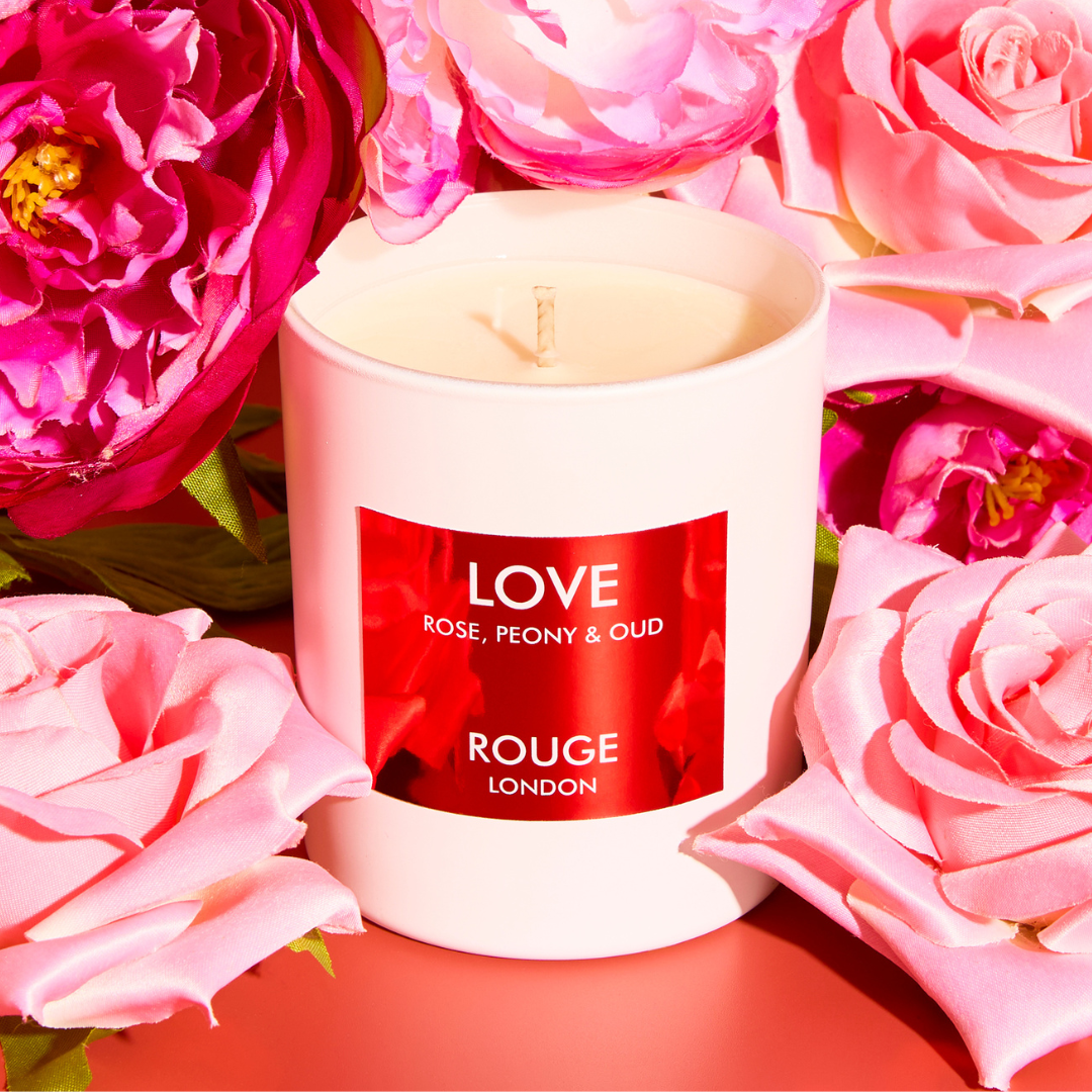LOVE LUXURY CANDLE - ピンク Happy Scent Co, Love Rose Peony & Oud Luxury Candle by Rouge London