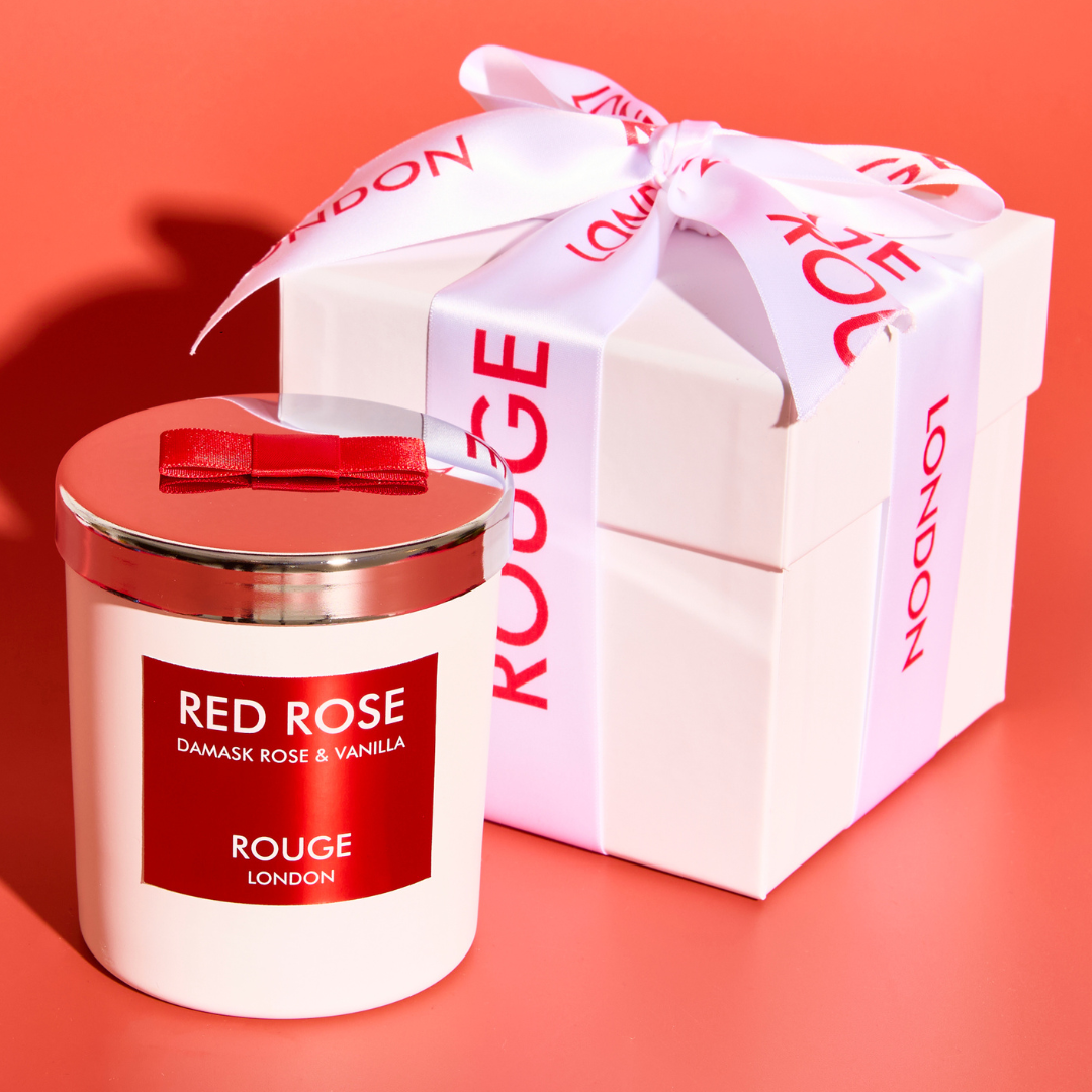 Red Rose - Damask Rose & Vanilla Luxury Scented Candle - By Rouge London