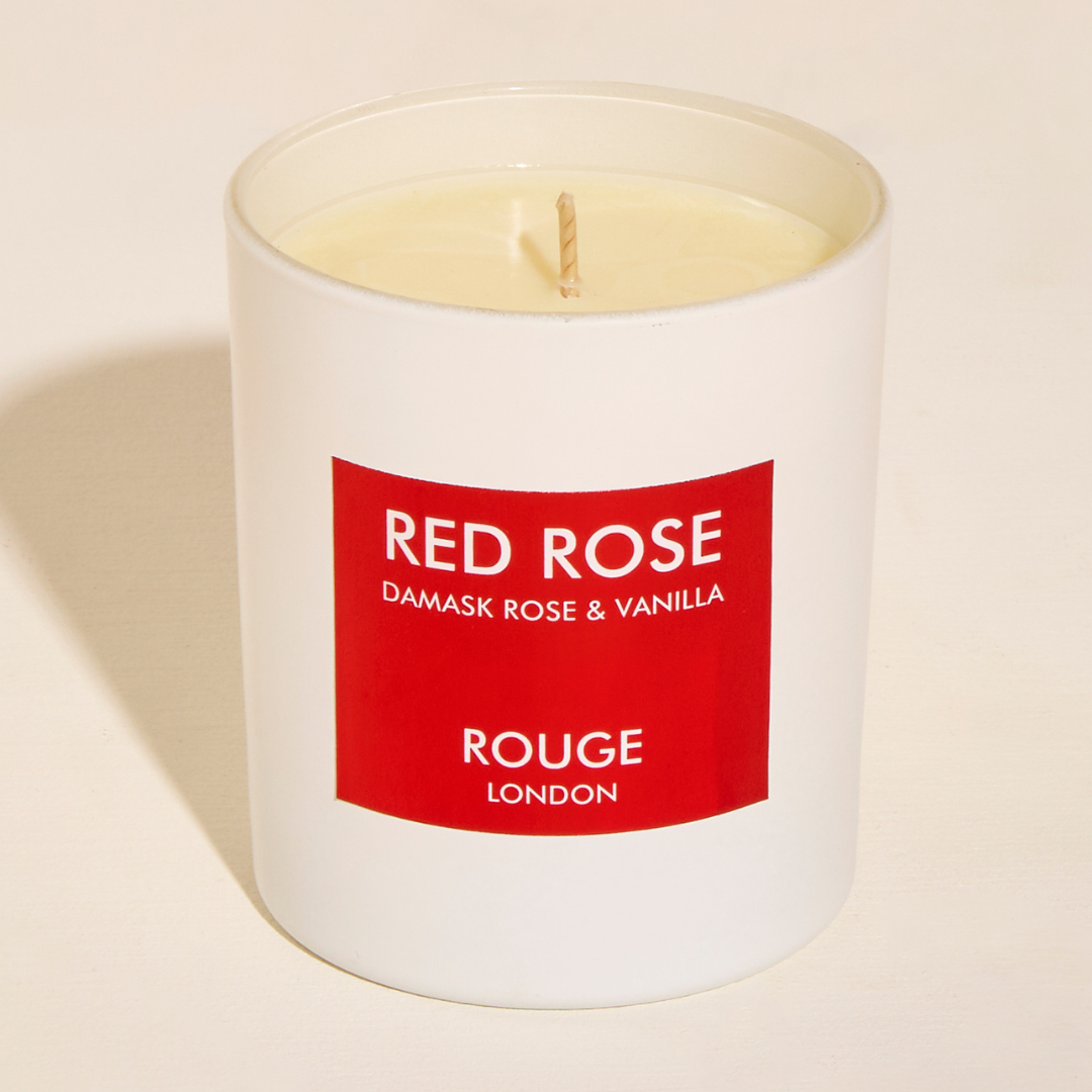 Red Rose - Damask Rose & Vanilla Luxury Scented Candle - By Rouge London