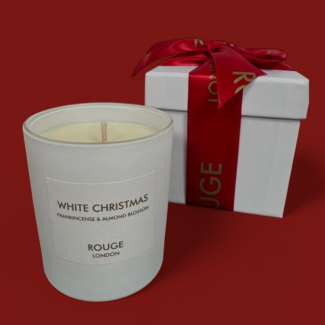 White Christmas - Frankincense & Almond Blossom Luxury Scented Candle
