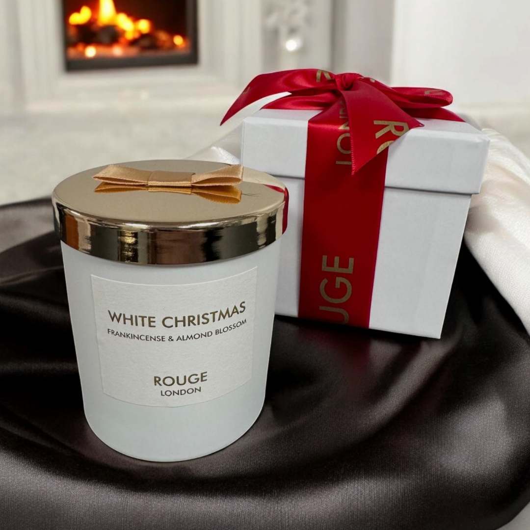 White Christmas - Frankincense & Almond Blossom Luxury Scented Candle