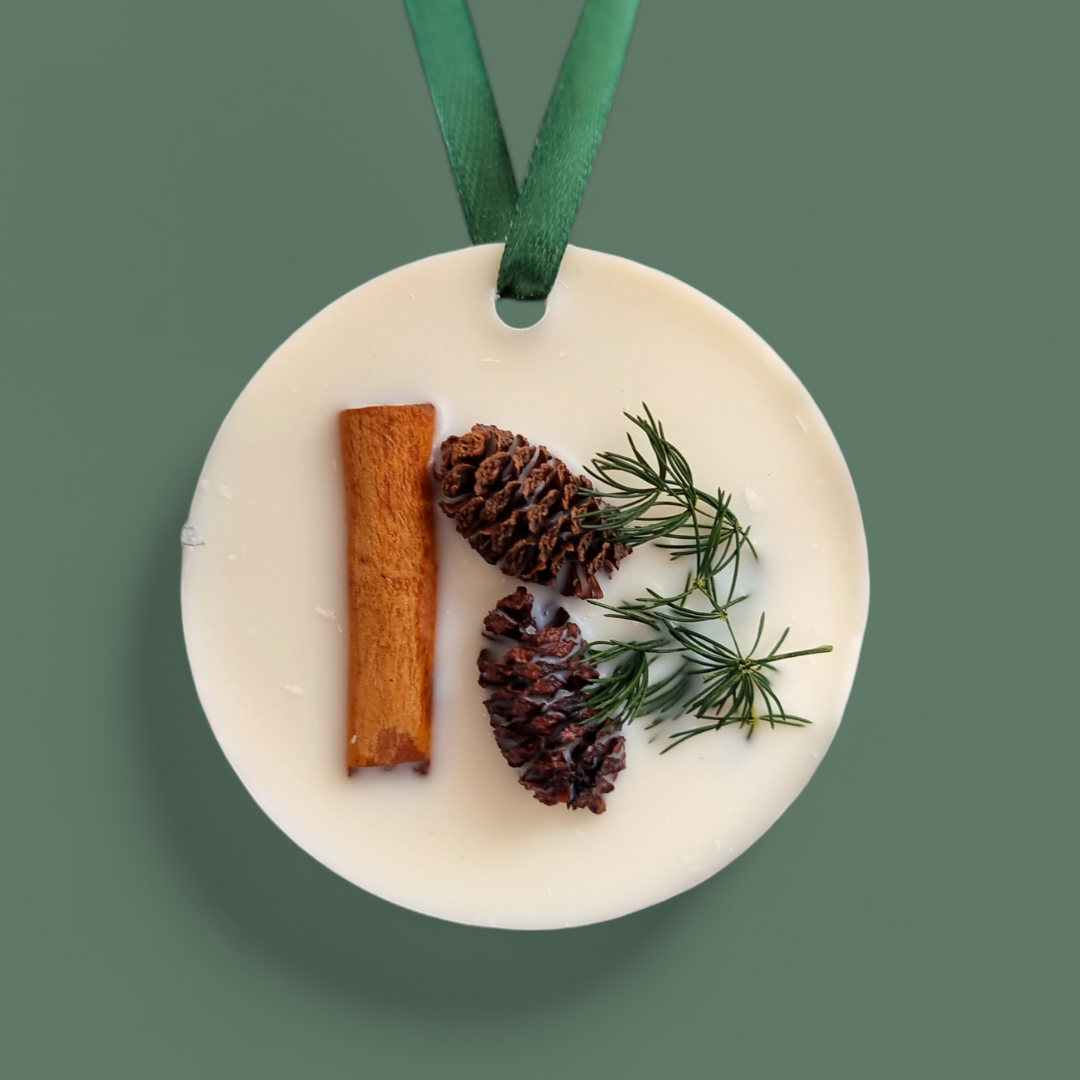 Christmas Spruce TESTER Tree Decoration - Pine, berries and amber