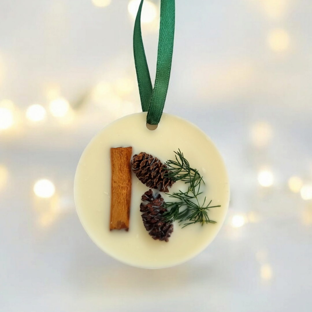 Christmas Spruce TESTER Tree Decoration - Pine, berries and amber