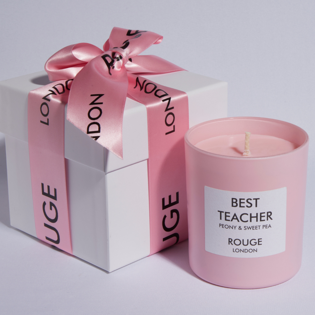Best Teacher - Peony & Sweet Pea Luxury Scented Candle - By Rouge London