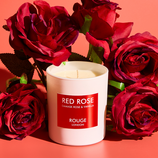 Red Rose - Damask Rose & Vanilla Luxury Scented Candle - By Rouge London