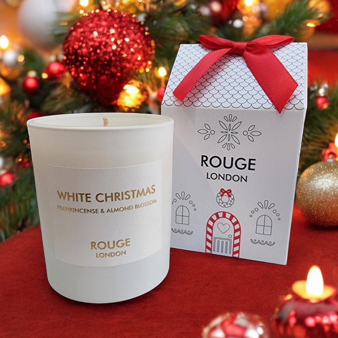 White Christmas - Frankincense & Almond Blossom Luxury Scented House Candle