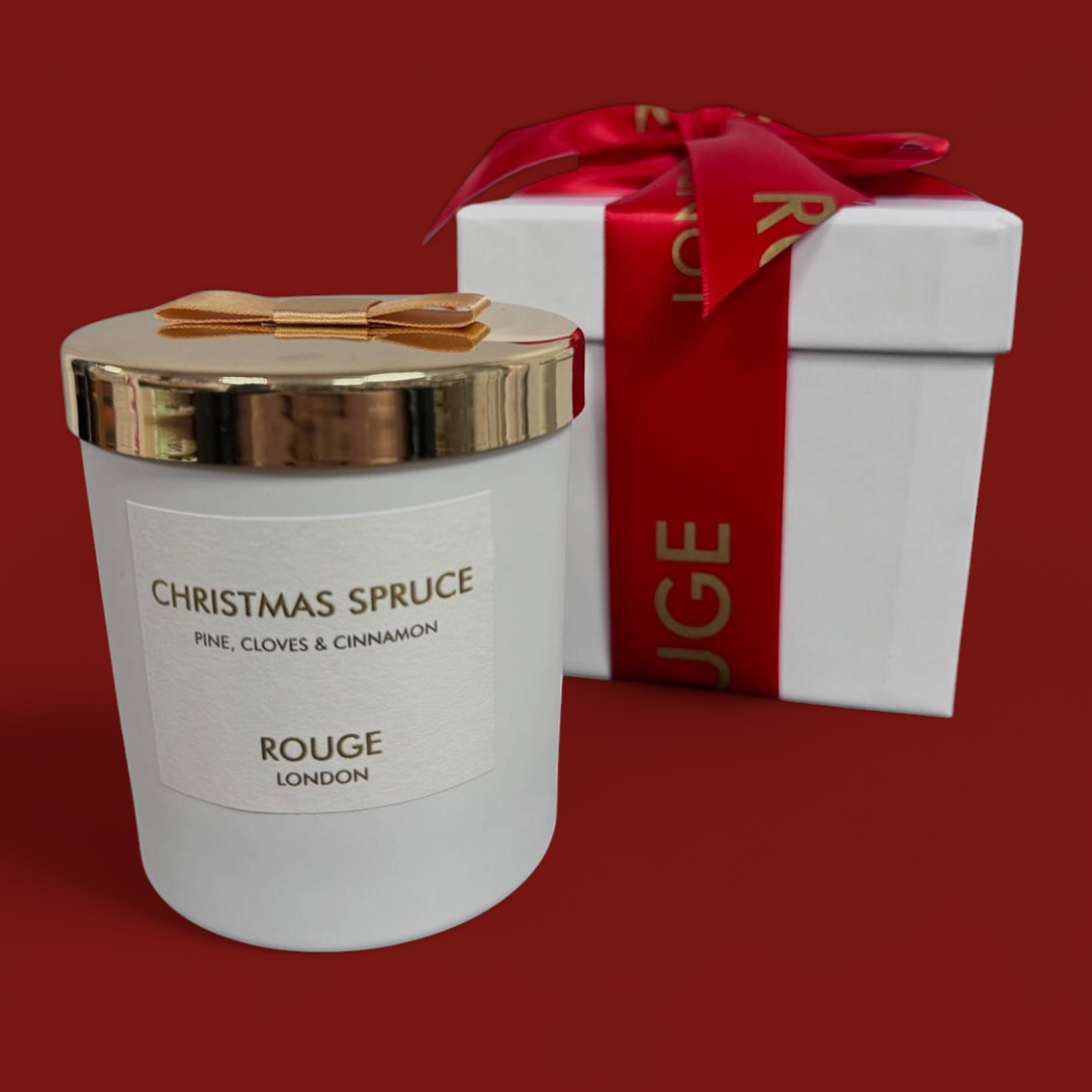 Christmas Spruce TESTER Luxury Scented Candle - Pine, Berries and Amber