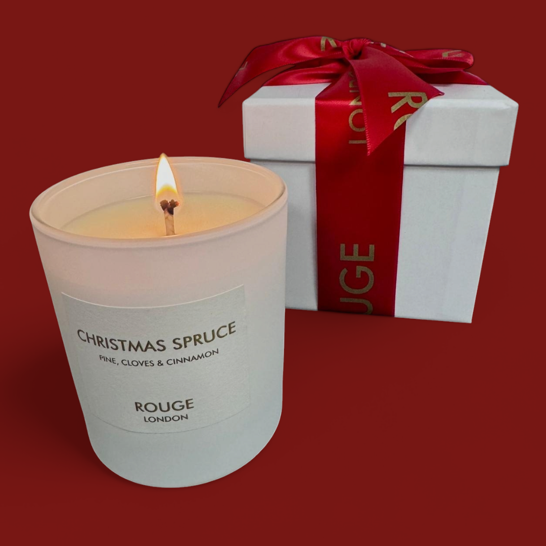Christmas Spruce TESTER Luxury Scented Candle - Pine, Berries and Amber