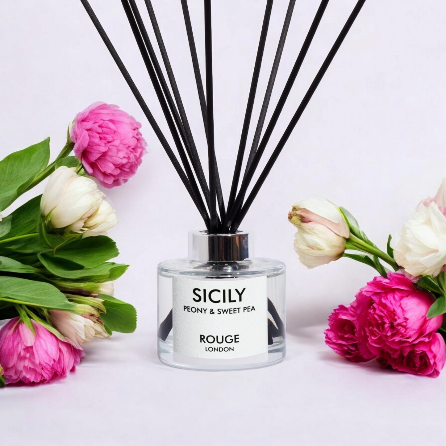 Happy Scent Co Sicily Peony Sweet Pea Reed Diffuser - by Rouge London