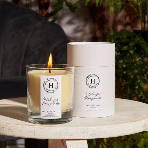 Happy Scent Co Midnight Pomegranate Luxury Scented Candle