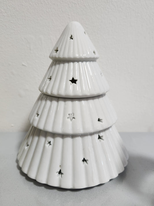 Ceramic Wax Melt Burner - White Tree