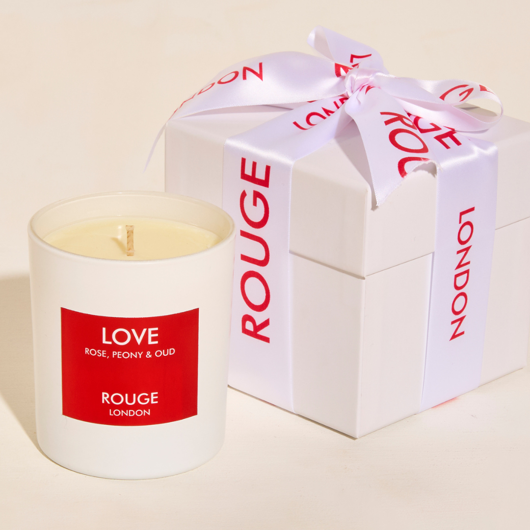 Love - Rose, Peony & Oud Luxury Scented Candle - By Rouge London