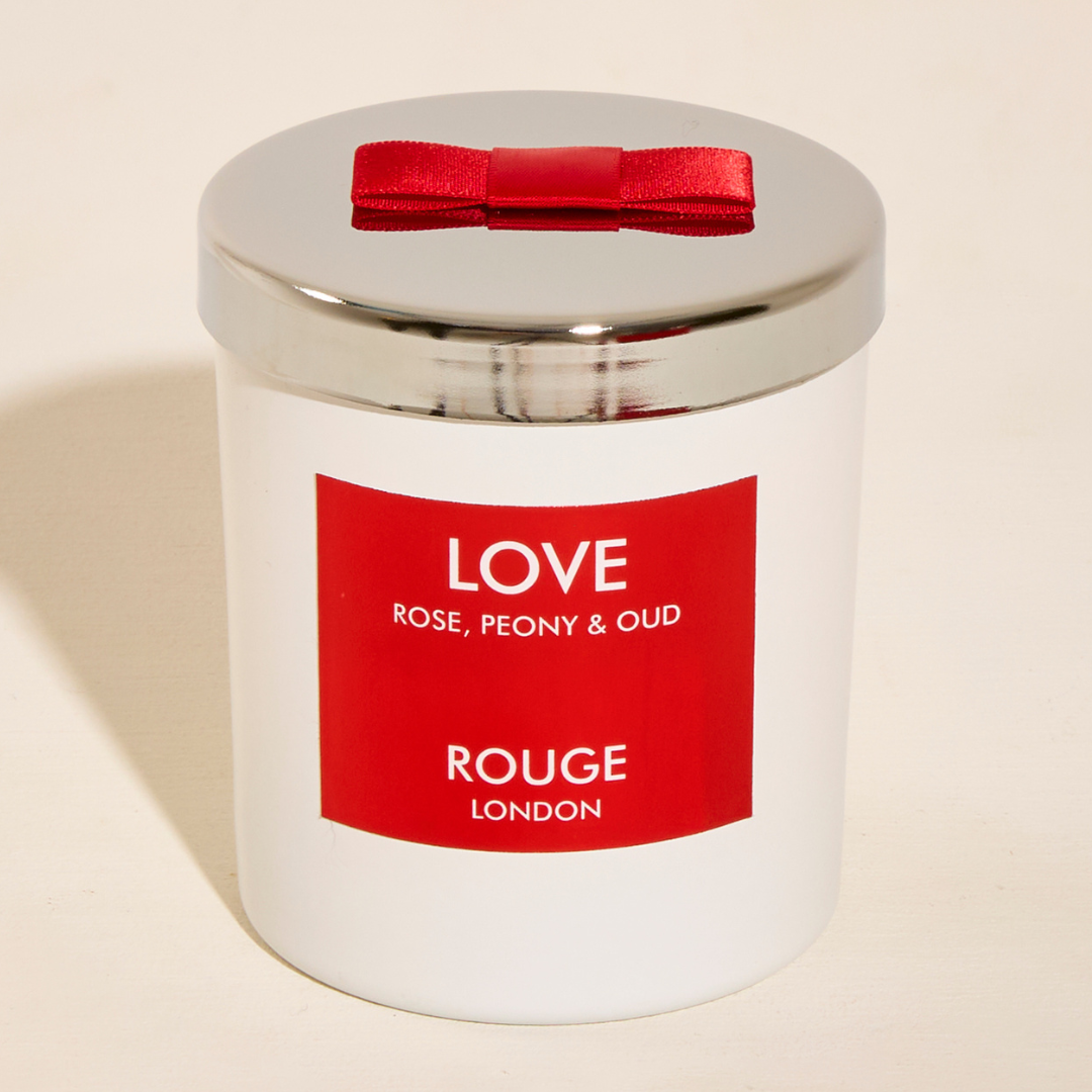 Love - Rose, Peony & Oud Luxury Scented Candle - By Rouge London