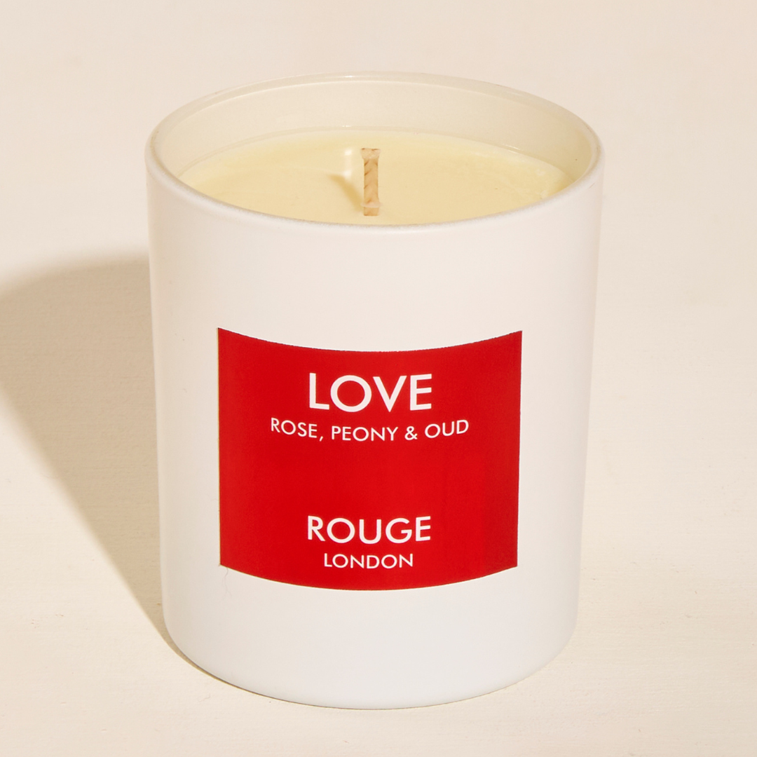 Love - Rose, Peony & Oud Luxury Scented Candle - By Rouge London