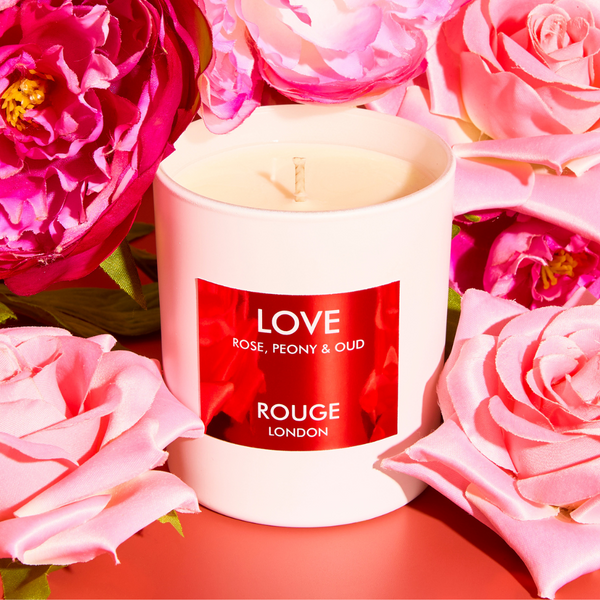 LOVE LUXURY CANDLE - ピンク Happy Scent Co, Love Rose Peony & Oud Luxury Candle by Rouge London