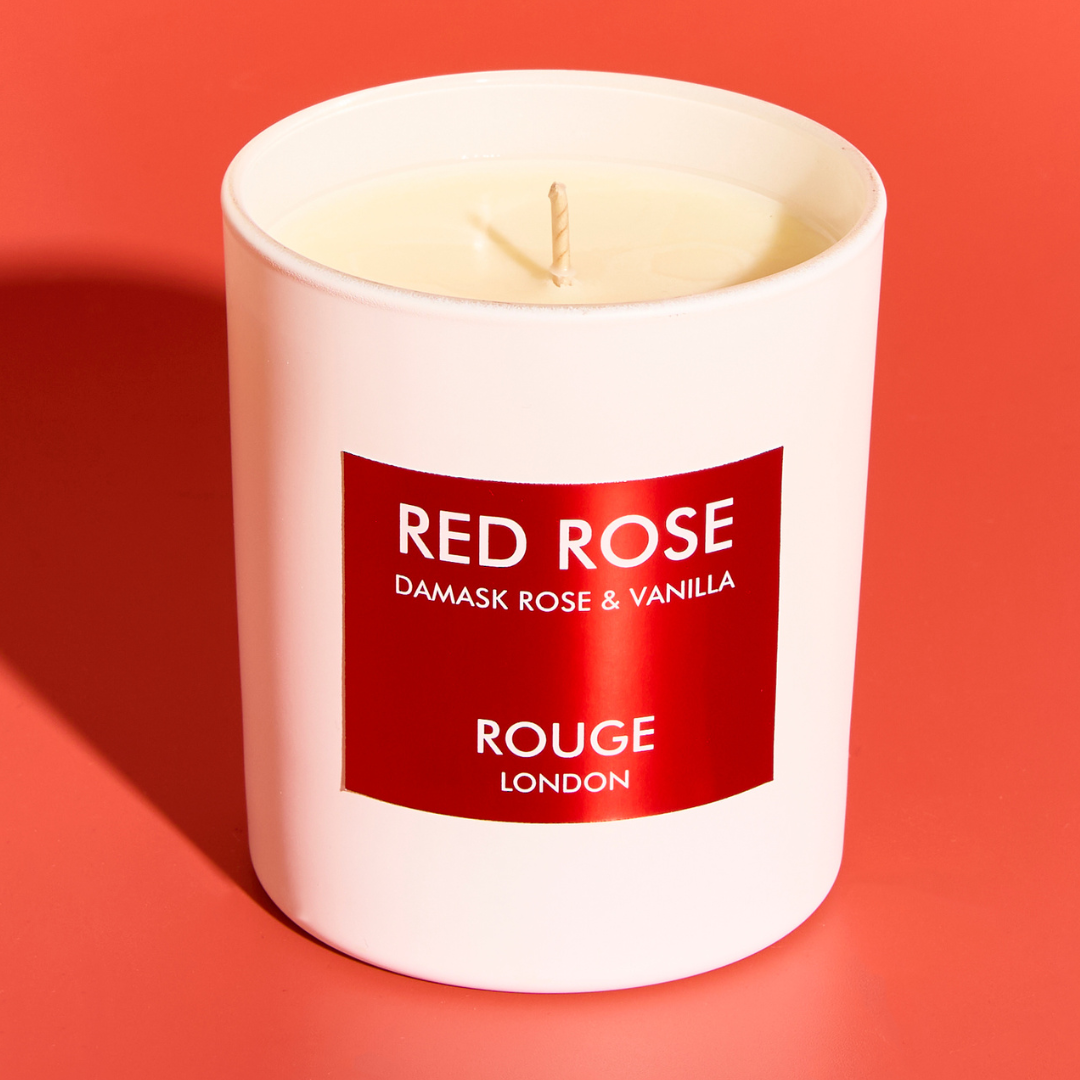 Red Rose - Damask Rose & Vanilla Luxury Scented Candle - By Rouge London