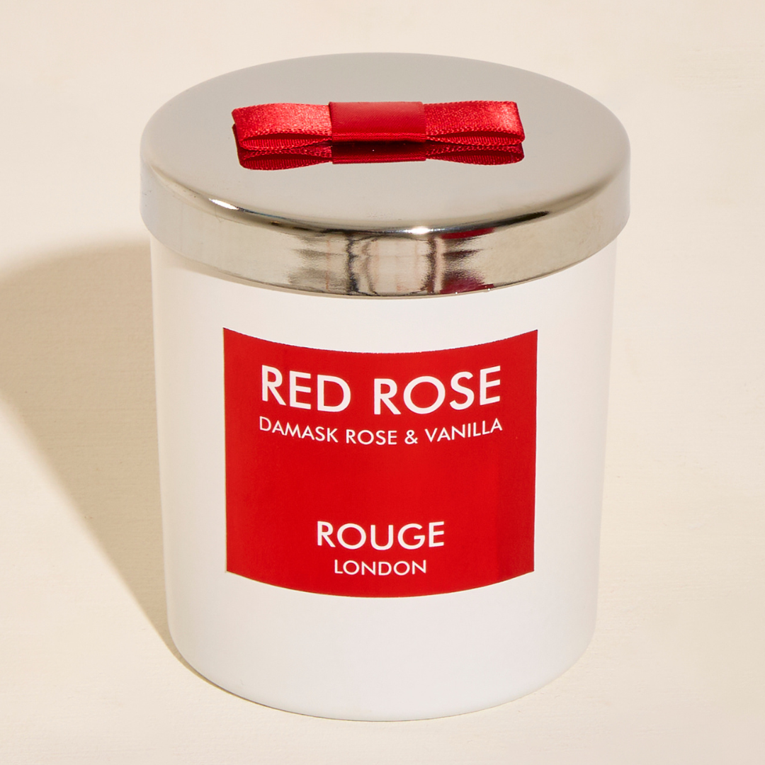 Red Rose - Damask Rose & Vanilla Luxury Scented Candle - By Rouge London