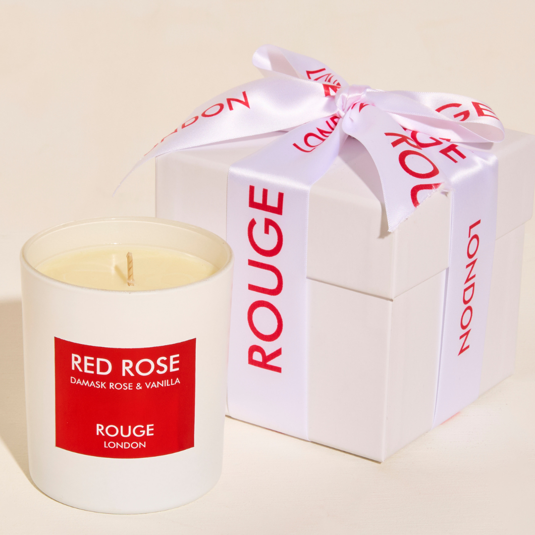 Red Rose - Damask Rose & Vanilla Luxury Scented Candle - By Rouge London