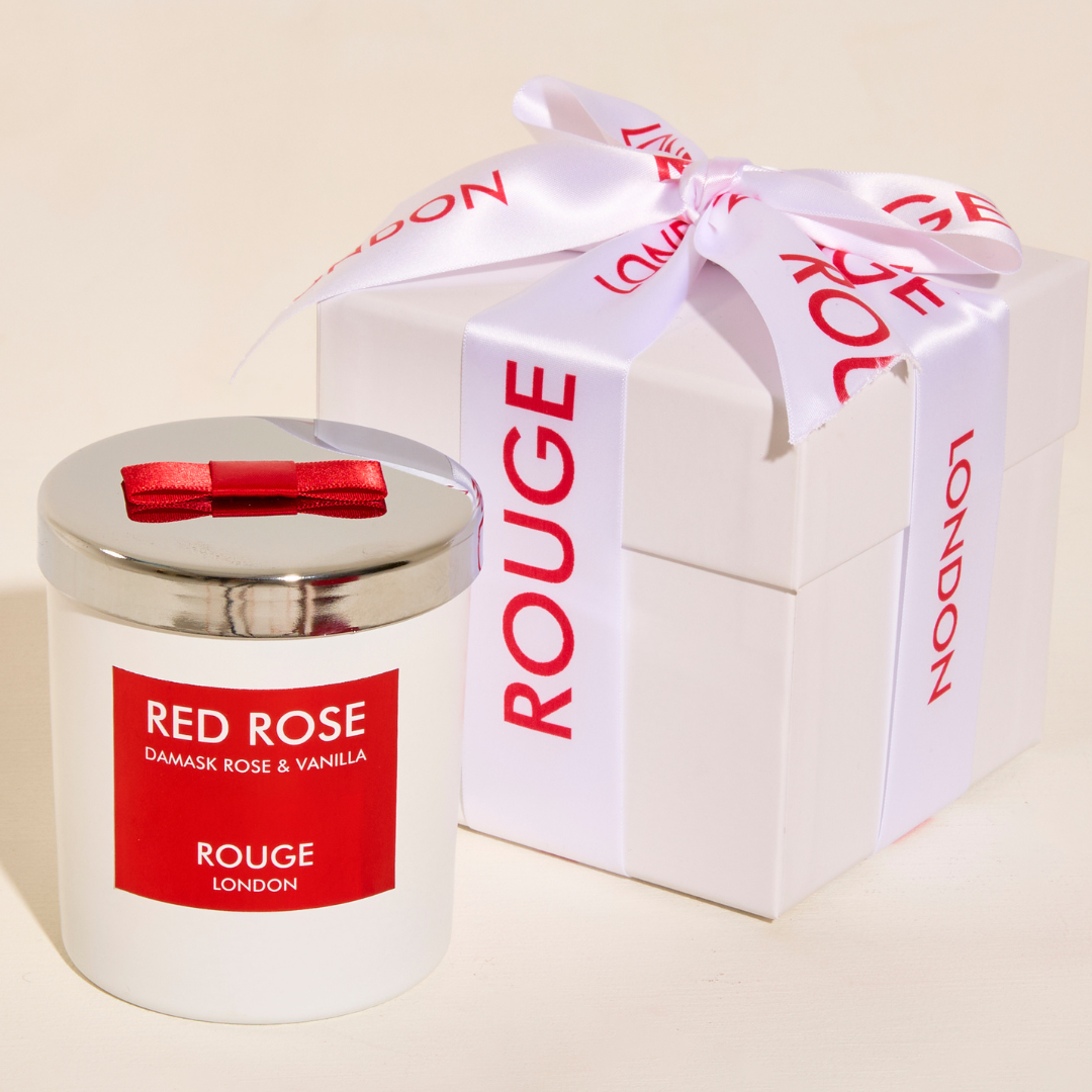 Red Rose - Damask Rose & Vanilla Luxury Scented Candle - By Rouge London