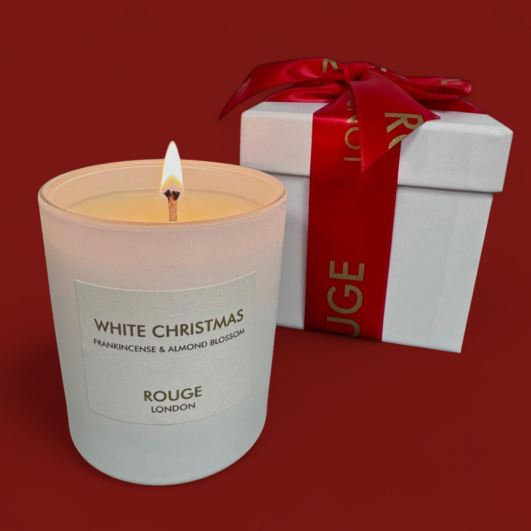 White Christmas - Frankincense & Almond Blossom Luxury Scented Candle