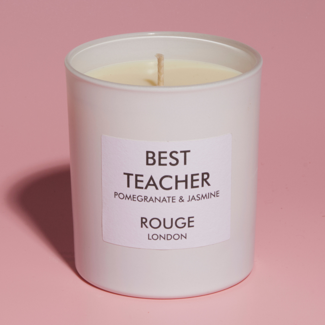 Best Teacher - Pomegranate & Jasmine Luxury Scented Candle - By Rouge London