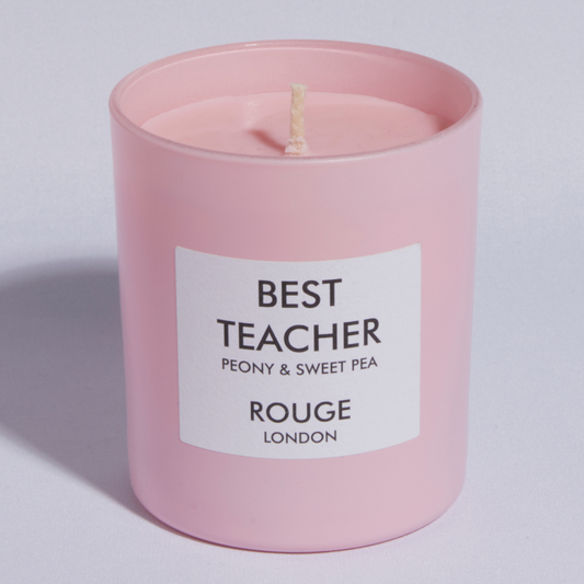 Best Teacher - Peony & Sweet Pea Luxury Scented Candle - By Rouge London