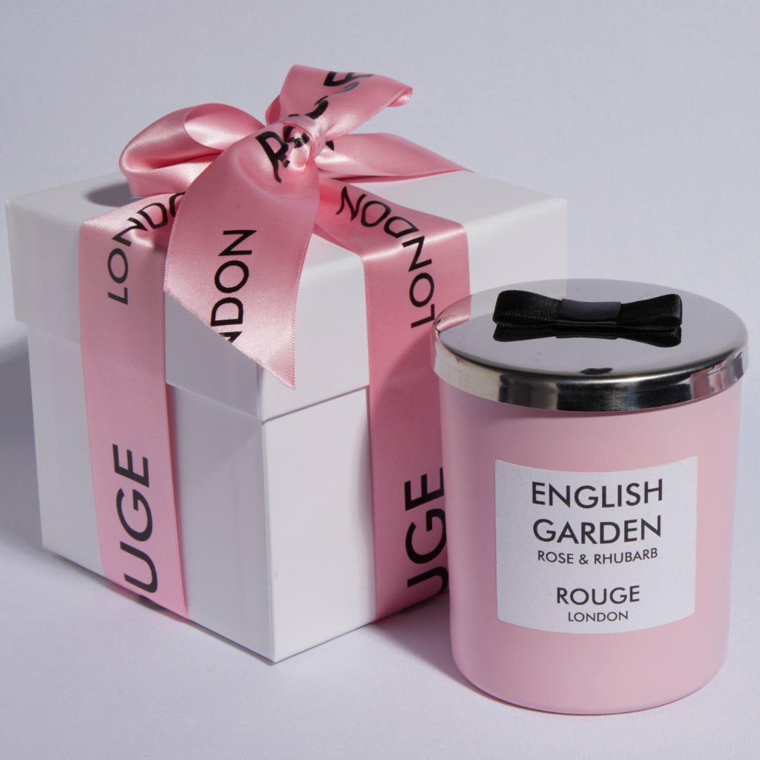English Garden - Rose & Rhubarb Luxury Scented Candle - By Rouge London