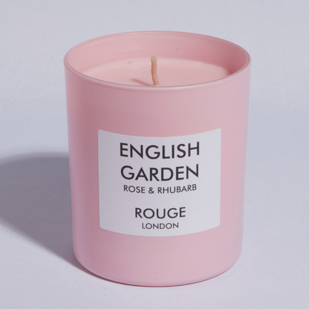 English Garden - Rose & Rhubarb Luxury Scented Candle - By Rouge London