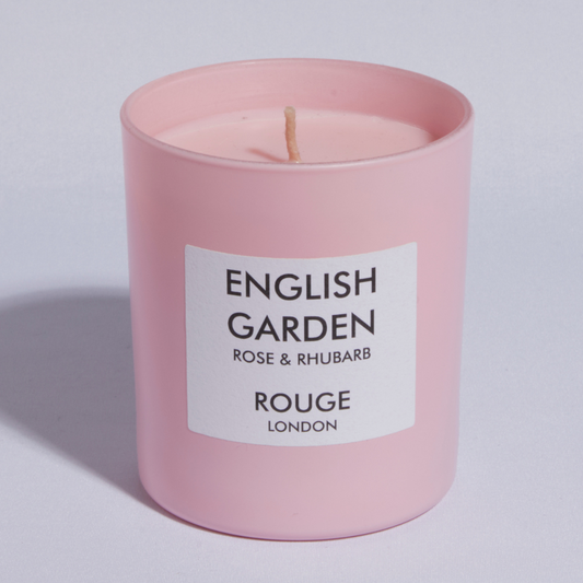 English Garden - Rose & Rhubarb Luxury Scented Candle - By Rouge London