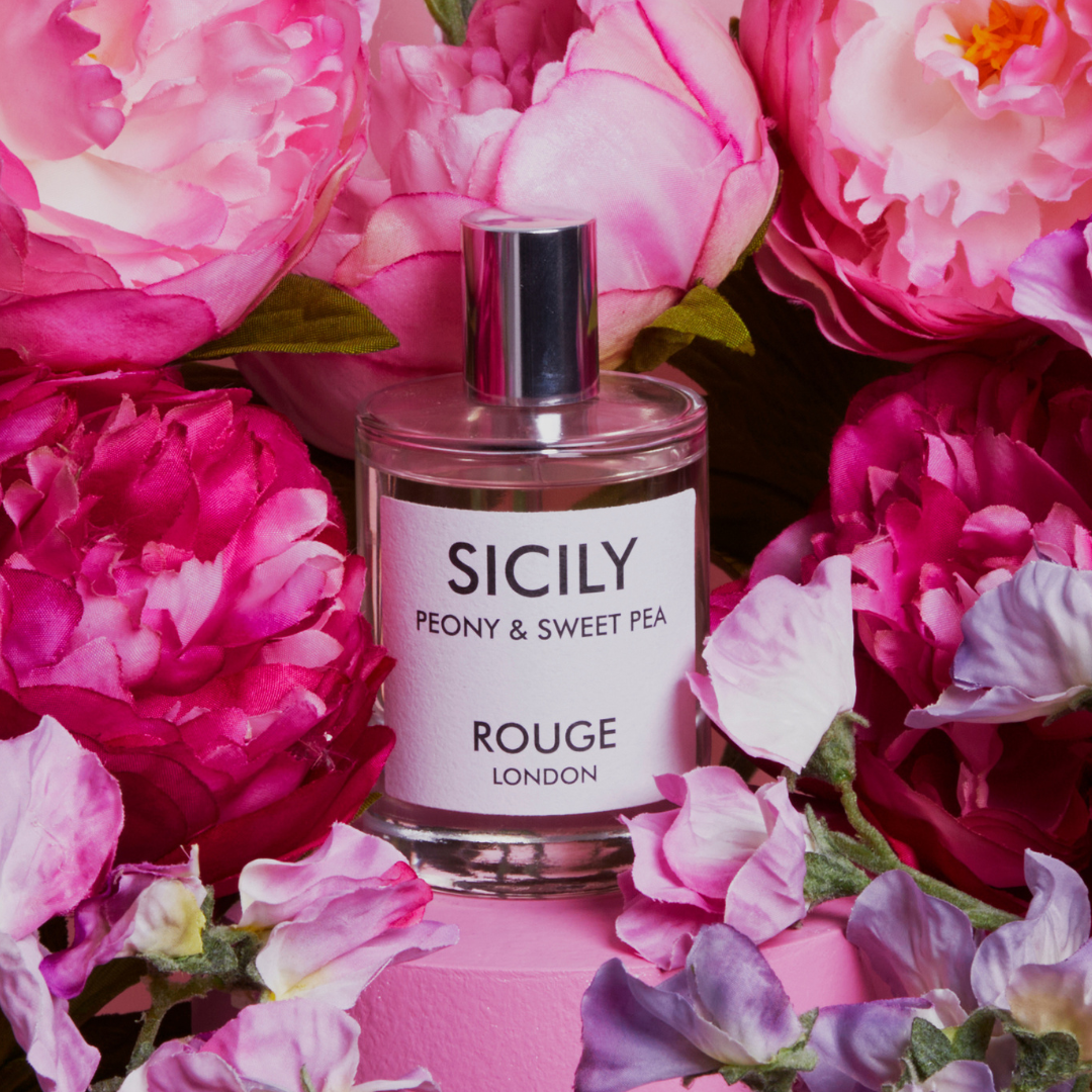 Sicily TESTER - Peony & Sweet Pea Luxury Scented Room Spray - By Rouge London