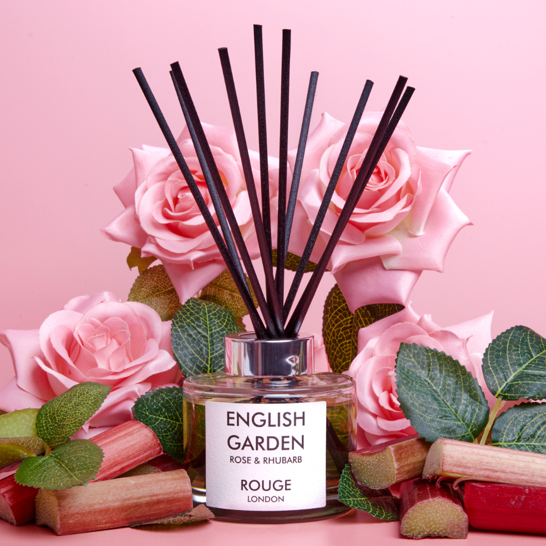 English Garden TESTER - Rose & Rhubarb Luxury Scented Reed Diffuser - By Rouge London