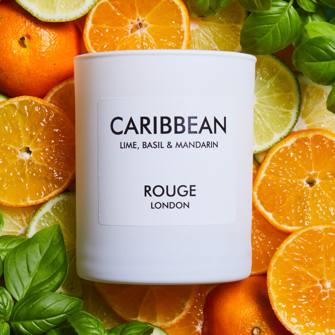 Happy Scent Co Caribbean Lime Basil Mandarin Candle