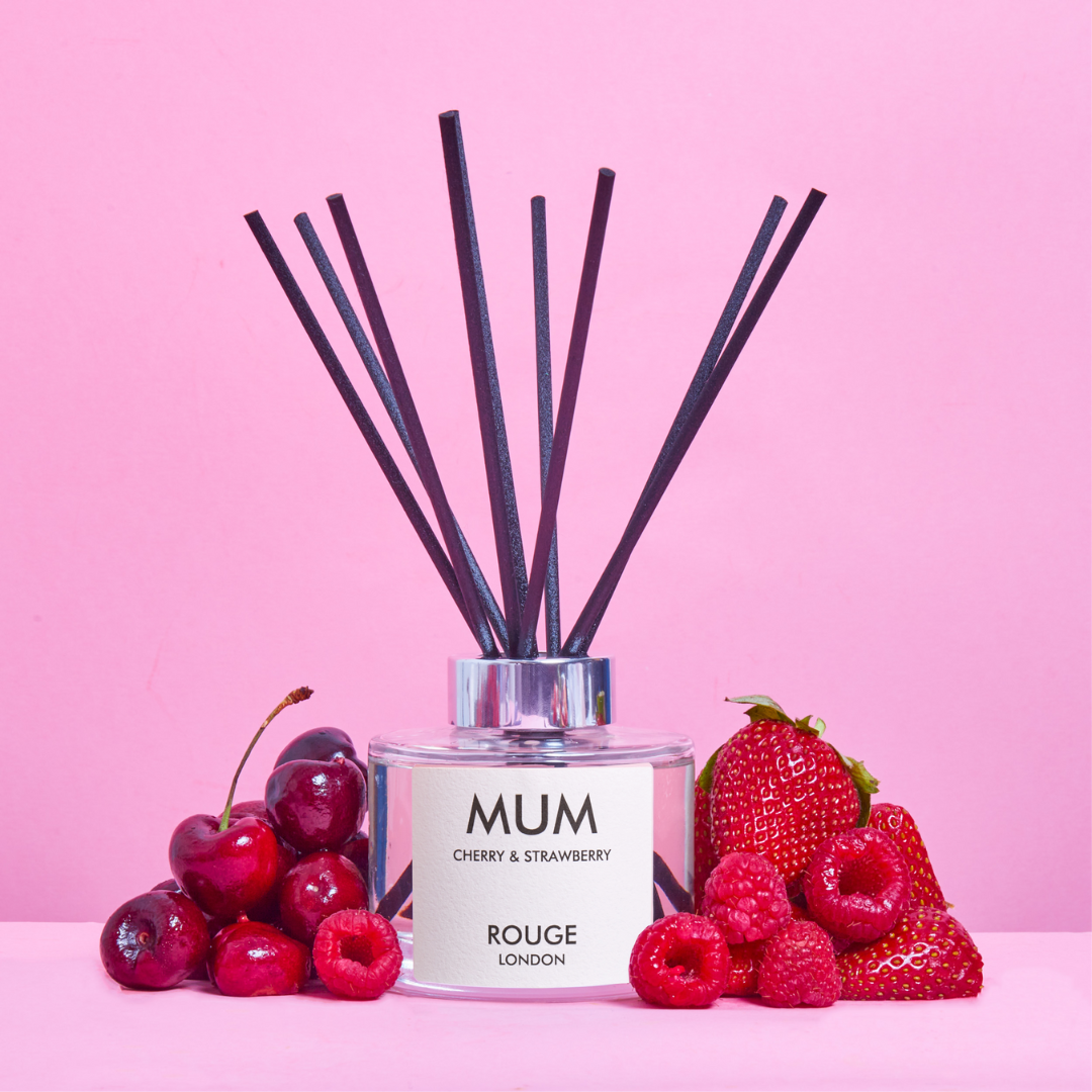 Gift for Mum - Cherry & Strawberry Reed Diffuser Happy Scent Co