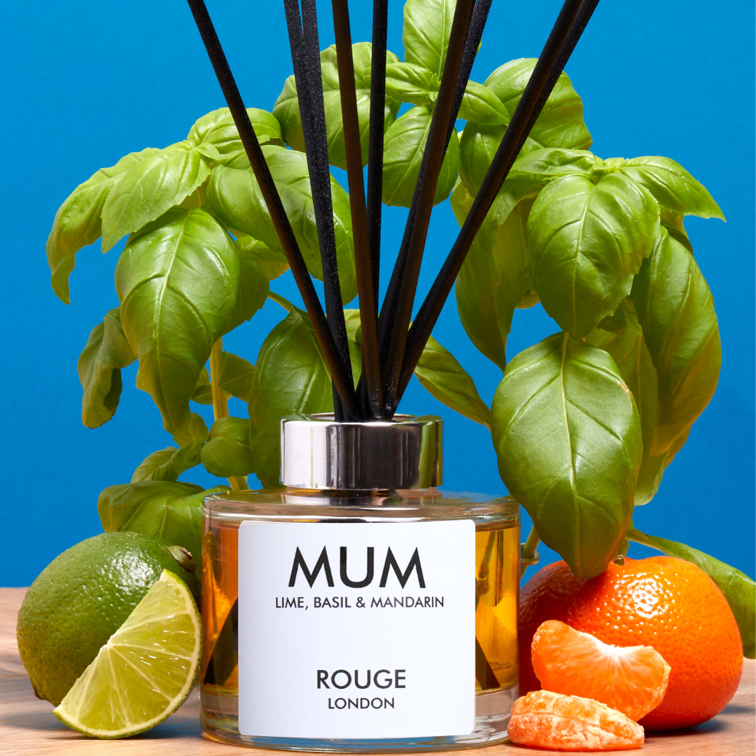Gift for Mum - Lime, Basil Mandarin Reed Diffuser - Happy Scent Co