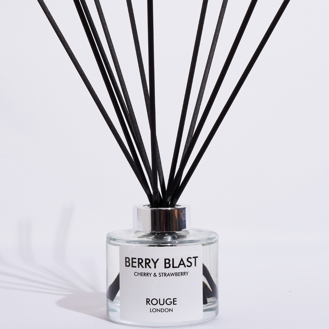 Cherry Scented Reed Diffuser Berry Blast - Cherry & Strawberry Luxury Reed Diffuser – Happy Scent Co