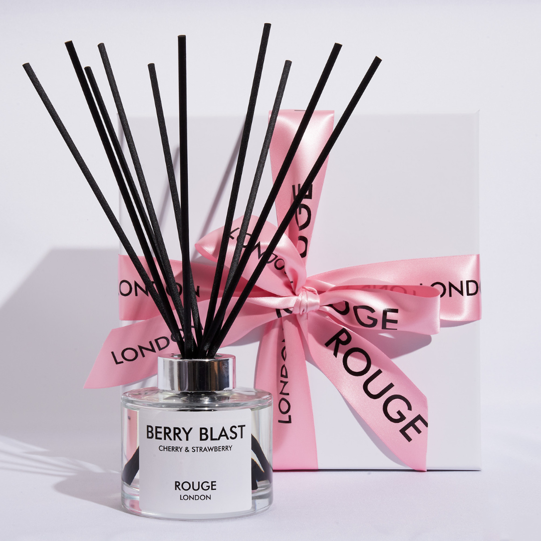 Cherry Scented Reed Diffuser Berry Blast - Cherry & Strawberry Luxury Reed Diffuser – Happy Scent Co