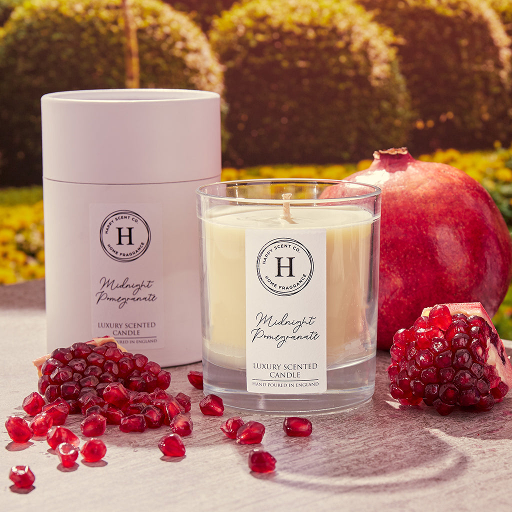Happy Scent Co Midnight Pomegranate Candle